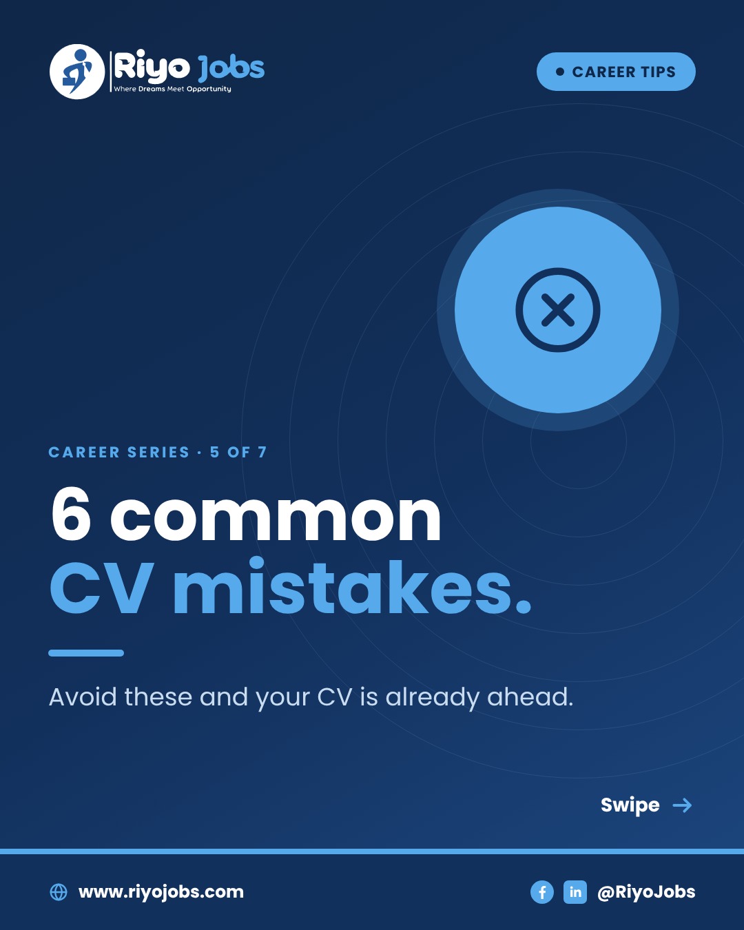 Riyo Jobs career tips – common cv mistakes